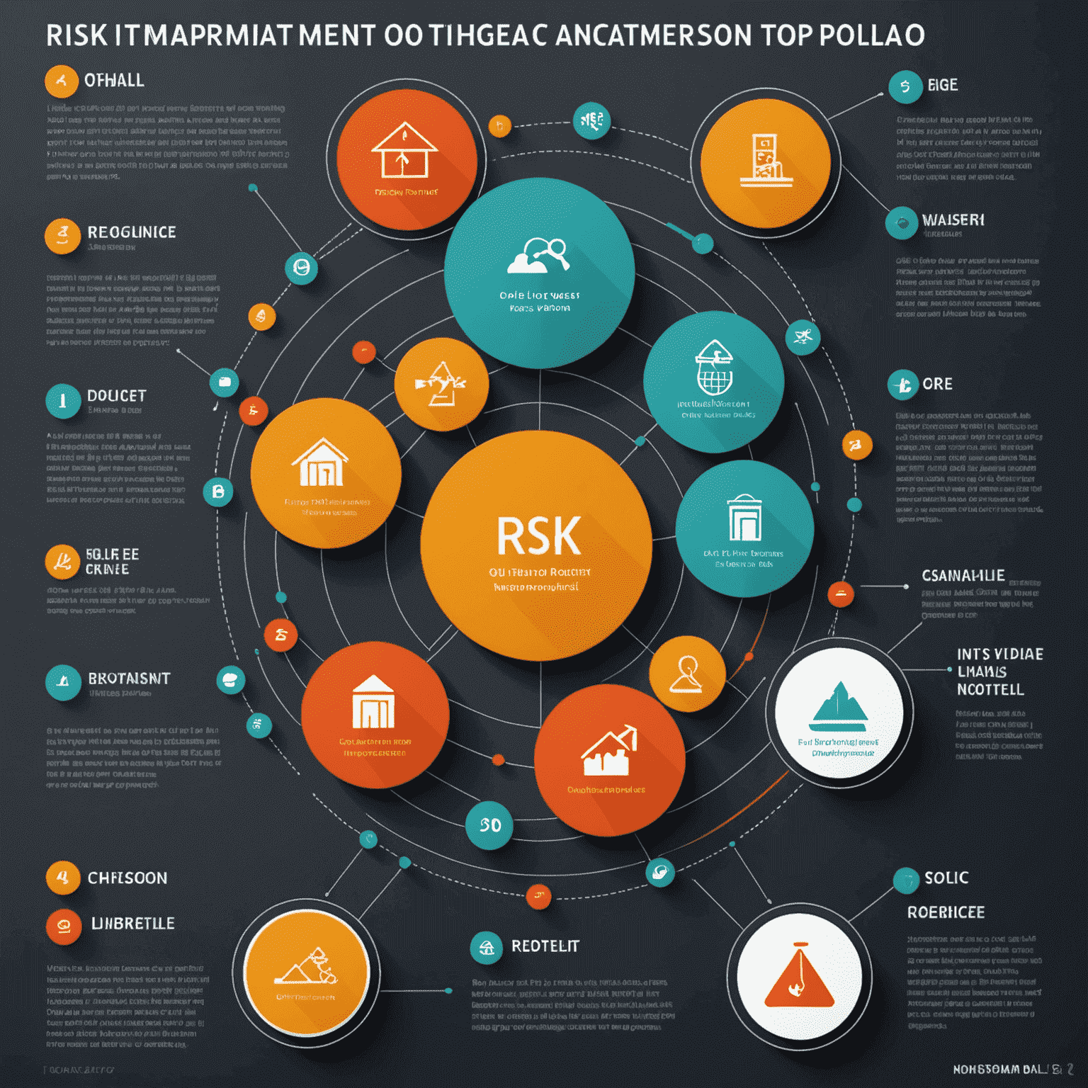 Infographic showing various risk management tools and their potential impact on an oil investment portfolio